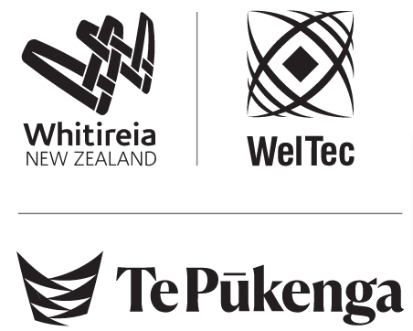 Logos for Whitireia and Weltec